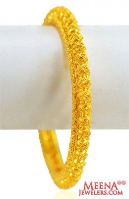 22KT Gold Filigree Bangles(1pcs) ( Gold Bangles )