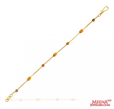 22K Gold Meenakari Bracelet  ( Ladies Bracelets )