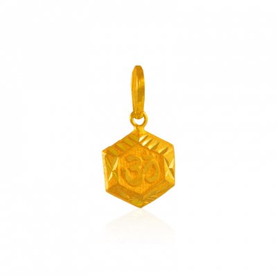 22kt Gold Holy OM Pendant  ( Om Pendants )