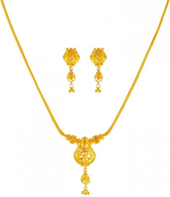 22k Gold Light Necklace Set ( Light Sets )