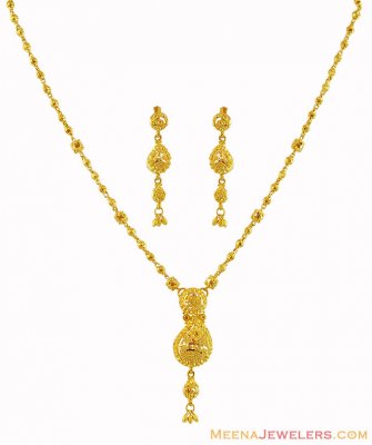 22K Gold Necklace Set ( Light Sets )