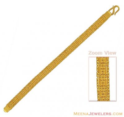22K Fancy Bracelet for Mens ( Men`s Bracelets )
