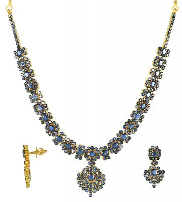 Sapphire Necklace Set  ( Sapphire Necklace Sets )