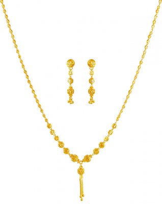 22K Gold Dokia Necklace Set ( Light Sets )