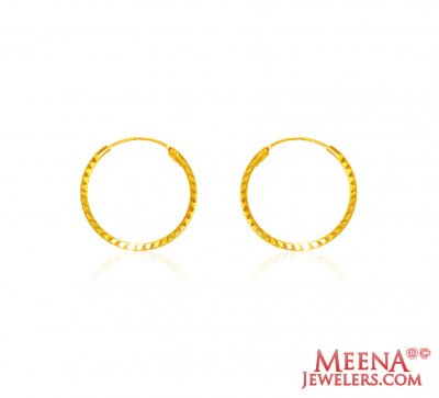 22k Gold Hoop Earrings ( Hoop Earrings )