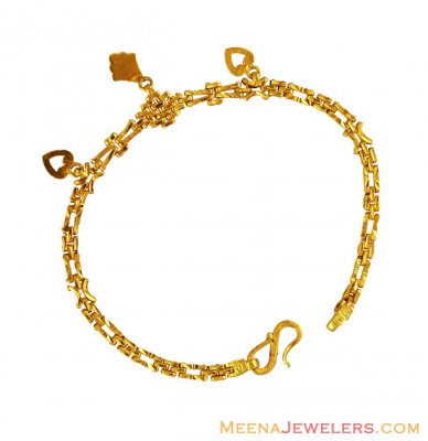 22K Fancy Ladies Bracelet ( Ladies Bracelets )