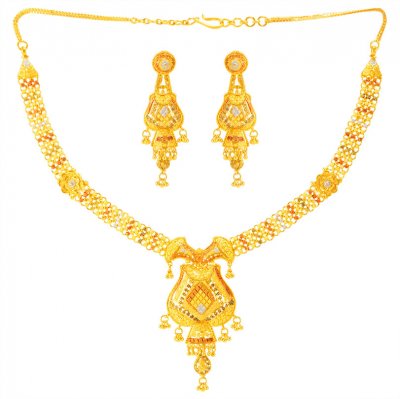 22K Gold Three Tone Set ( 22 Kt Gold Sets )