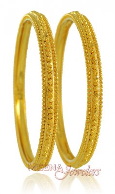 22Kt Filigree Bangles ( Gold Bangles )