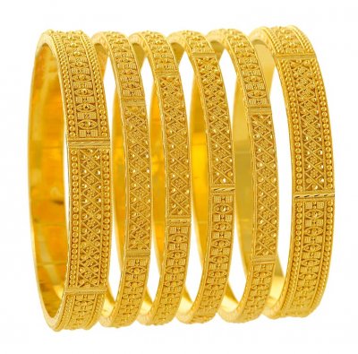 22Kt Gold Bangles ( Set of Bangles )