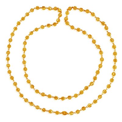 22Karat Gold Balls Chain - chfc21571 - 22 Karat Gold Long chain. Chain ...