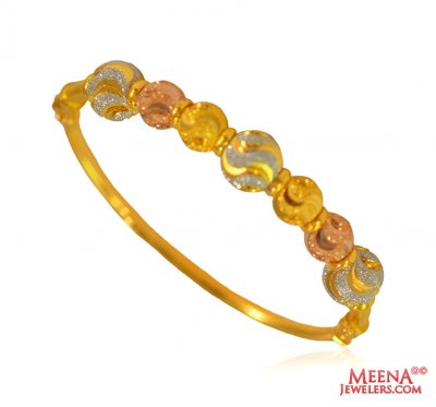 22 Karat Gold Three Tone Kada ( Kadas )