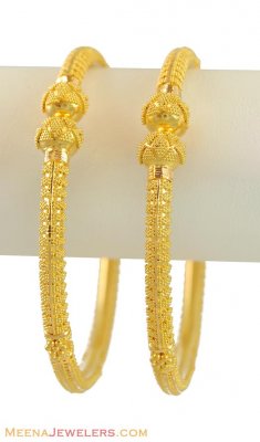 22k Gold Filigree Kada(2 Pcs) ( Kadas )