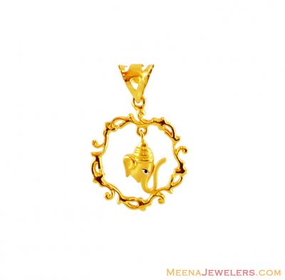 22K Gold Ganesh Pendant ( Ganesh, Laxmi and other God Pendants )