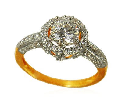 22k Gold Stone Ring ( Ladies Signity Rings )