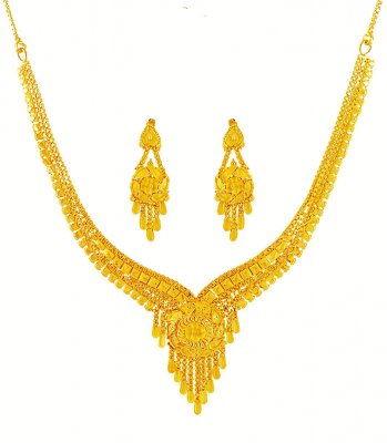 Light Construction 22K Necklace Set ( Light Sets )