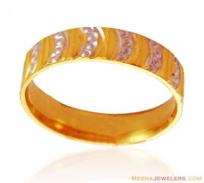 22K Gold Band in 2 Tone ( Wedding Bands )