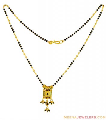 Fancy Meenakari Mangalsutra 22K ( MangalSutras )