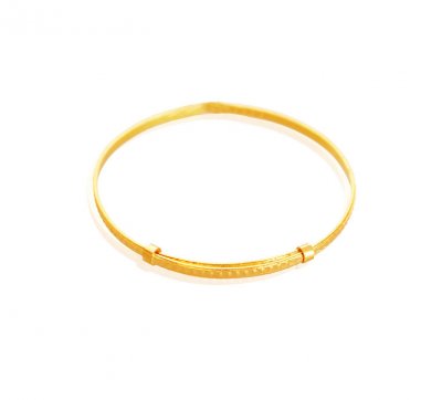 22k Solid Kids Kada (1 PC) ( Baby Bangles )