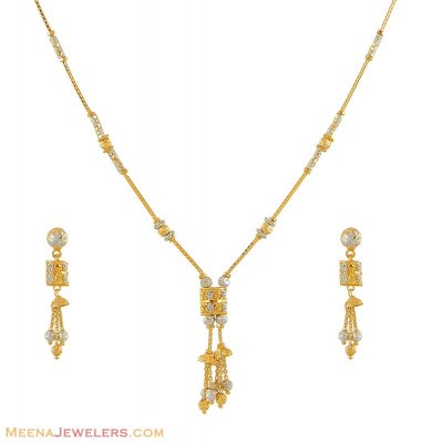 22K Gold Two Tone Set ( Light Sets )