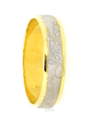 18Kt Gold Wedding band 2 Tone ( Wedding Bands )