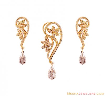 18K Diamond Pendant Set  ( Diamond Pendant Sets )