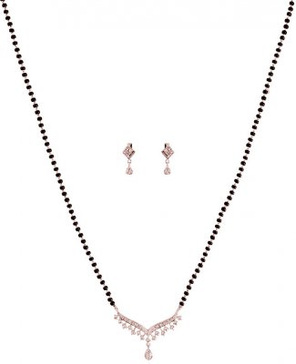 18K Gold Diamond Mangalsutra Set ( Diamond MangalSutras )
