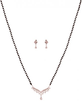 18K Gold Diamond Mangalsutra Set ( Diamond MangalSutras )