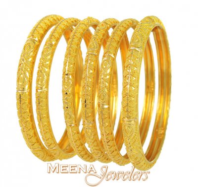 22Kt Exquisite Bangles ( Set of Bangles )