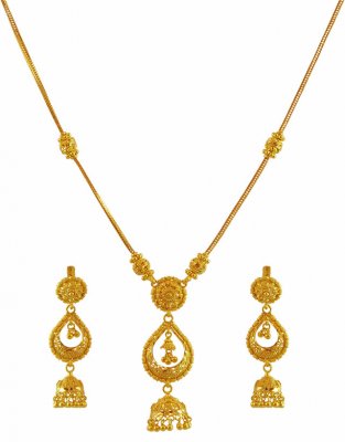 Yellow Gold Necklace Set ( Light Sets )