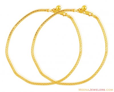 22K Gold Payal (Pair) ( Gold Anklets )