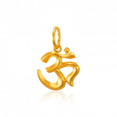 22 Kt Gold Om Pendant ( Om Pendants )