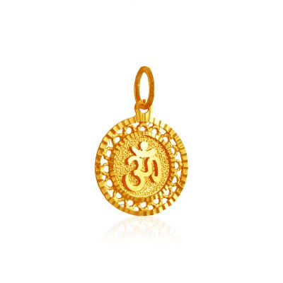 22 carat online gold om pendant