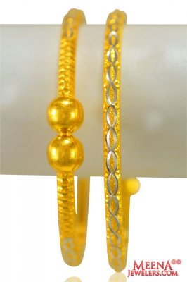 22 karat Gold Kada (2 PCS) ( Gold Bangles )