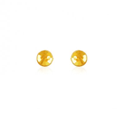 22K Gold Kids Earrings ( 22 Kt Gold Tops )