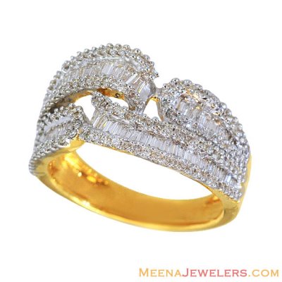 18k Fancy Diamond Ladies Ring ( Diamond Rings )