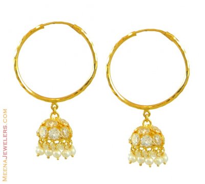 22Kt Hoop Earrings ( Hoop Earrings )