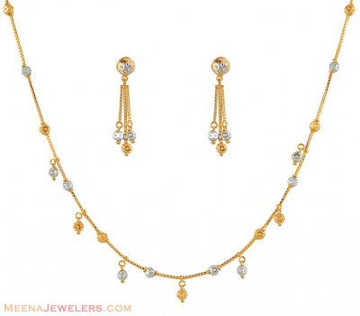 Necklace Set With Two Tone ( Light Sets )