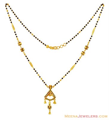 Meenakari Gold Mangalsutra 22k  ( MangalSutras )