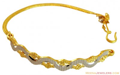Rhodium Bangle Bracelet 22k Gold ( Ladies Bracelets )
