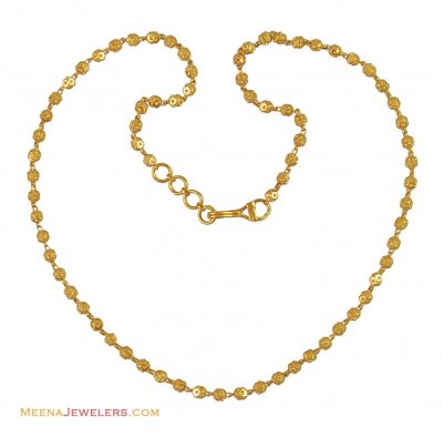 22K Graduated Chain ( 22Kt Gold Fancy Chains )