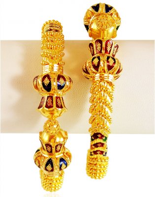 22K Gold Meenakari Kada ( Kadas )