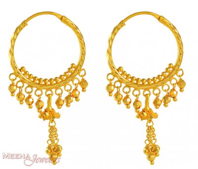 Gold Designer Hoops ( Hoop Earrings )
