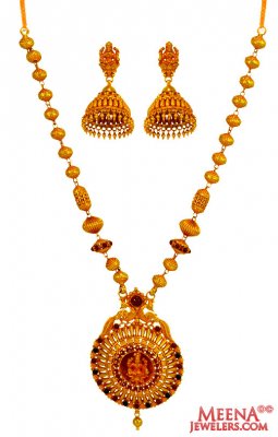 Exclusive 22 Kt Gold Antique Set ( Antique Necklace Sets )