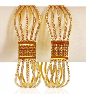 22K Gold Two Tone  Bangles  ( Two Tone Bangles )