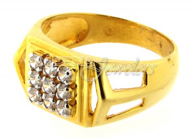 22 Kt Gold Mens Signity Ring ( Mens Signity Rings )