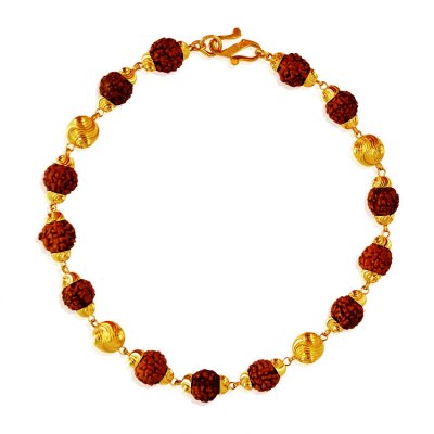 22 Karat Gold Rudraksh Bracelet ( Men`s Bracelets )