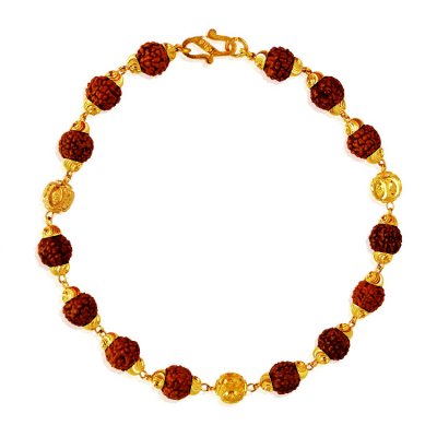 22KT Gold Rudraksh Bracelet ( Men`s Bracelets )