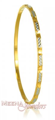 22Kt Gold 2 Tone Bangle ( Two Tone Bangles )