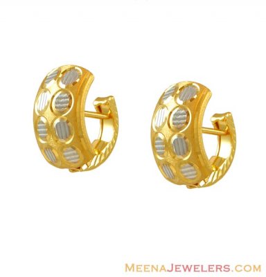 22k Rhodium Finish Clip Ons ( Clip On Earrings )