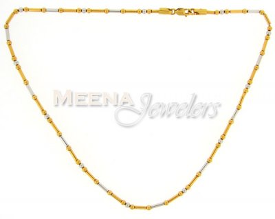 22Kt Gold Fancy (2 Tone) Chain ( 22Kt Gold Fancy Chains )